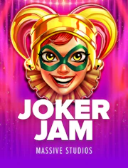 Slot del joker con energía caótica y colores vibrantes.